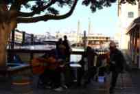 Musiker an der Waterfront