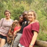 ich, zintle, Thabiso und Sabine im Onteniqua Nature Reserve